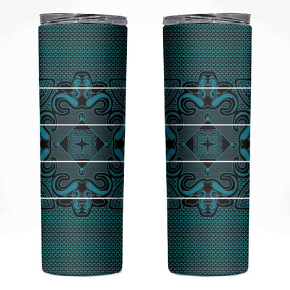 Basotho Blanket Skinny Tumbler Lesotho Motlatsi Seanamarena Heritage - Lesotho Breeze - African Pride