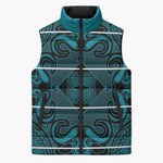 Lesotho Seanamarena - Motlatsi Sleeveless Puffer Jacket Basotho Traditional Blanket Style - Lesotho Breeze