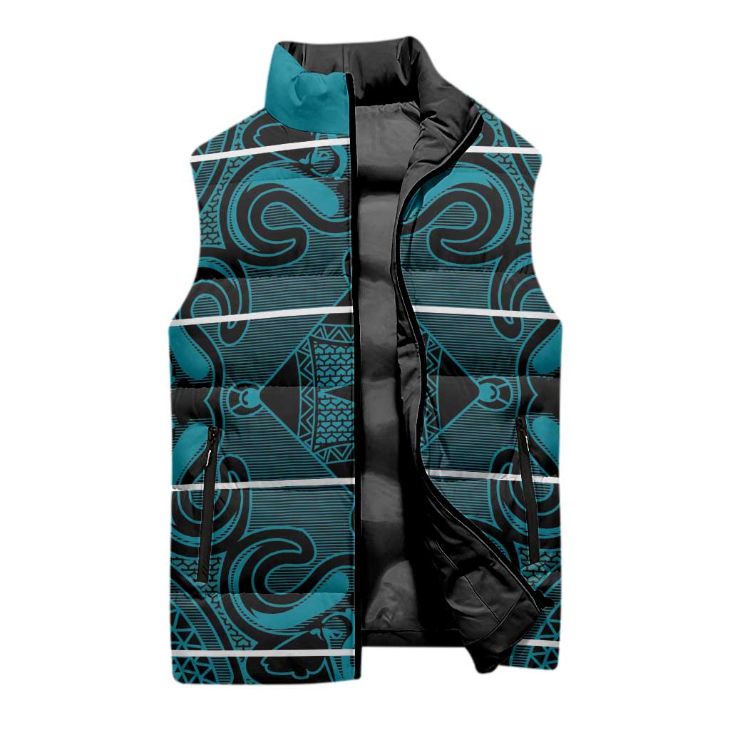 Lesotho Seanamarena - Motlatsi Sleeveless Puffer Jacket Basotho Traditional Blanket Style - Lesotho Breeze