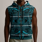 Basotho Blanket Sleeveless Zip Hoodie Lesotho Motlatsi Seanamarena Heritage - Lesotho Breeze - African Pride