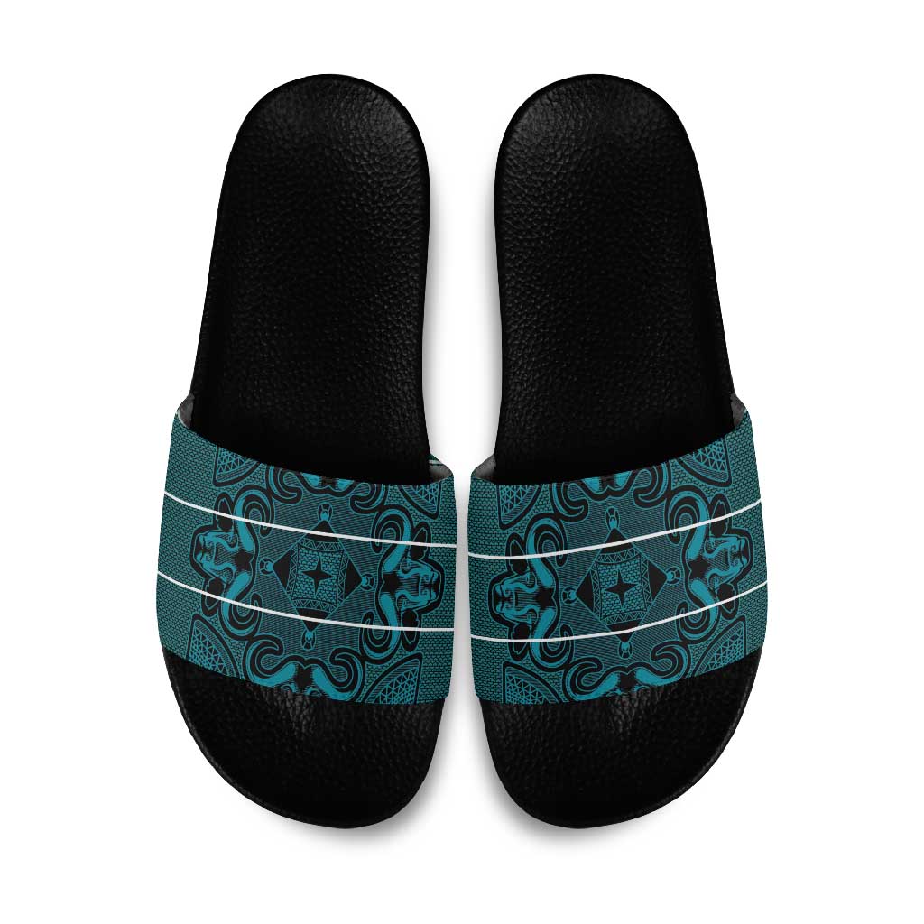 Lesotho Seanamarena - Motlatsi Slide Sandals Basotho Traditional Blanket Style - Lesotho Breeze