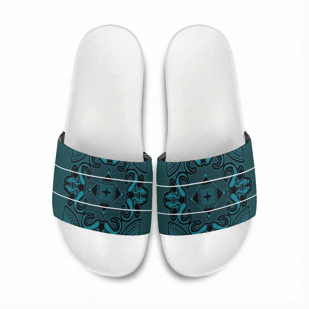 Lesotho Seanamarena - Motlatsi Slide Sandals Basotho Traditional Blanket Style - Lesotho Breeze