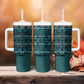 Basotho Blanket Tumbler With Handle Lesotho Motlatsi Seanamarena Heritage - Lesotho Breeze - African Pride