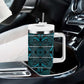 Basotho Blanket Tumbler With Handle Lesotho Motlatsi Seanamarena Heritage - Lesotho Breeze - African Pride