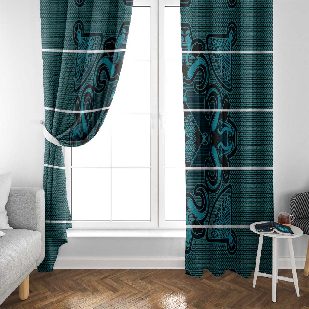 Basotho Blanket Window Curtain Lesotho Motlatsi Seanamarena Heritage - Lesotho Breeze - African Pride