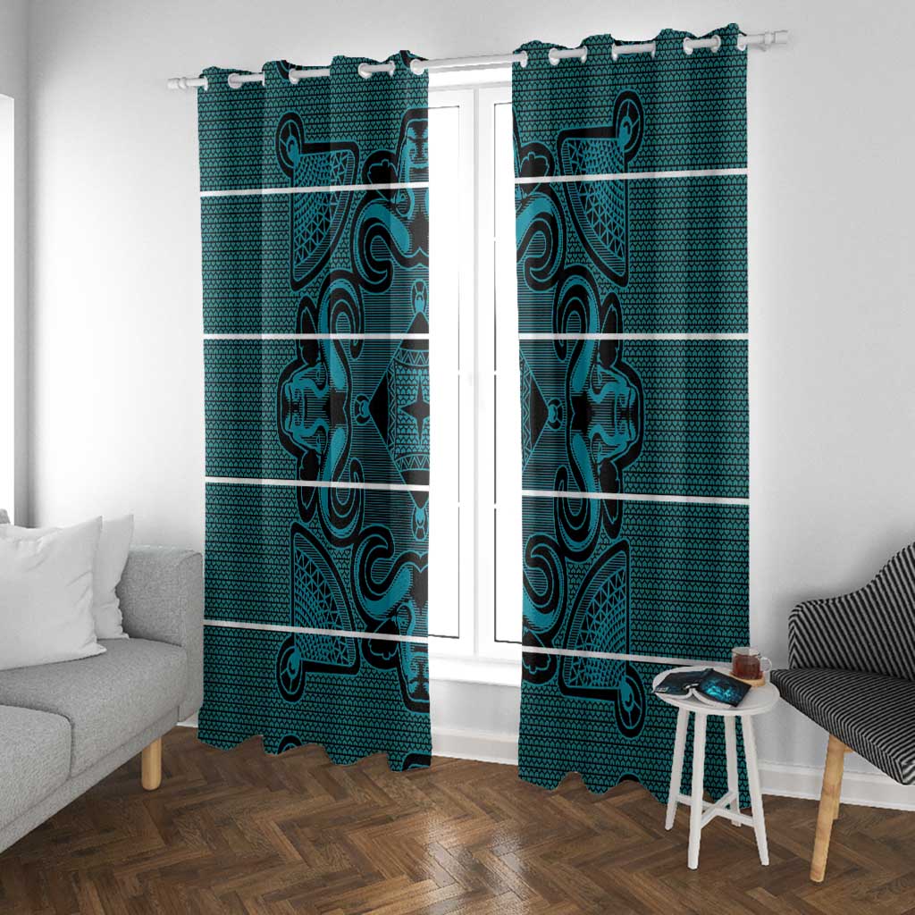Basotho Blanket Window Curtain Lesotho Motlatsi Seanamarena Heritage - Lesotho Breeze - African Pride