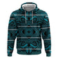 Basotho Blanket Zip Hoodie Lesotho Motlatsi Seanamarena Heritage - Lesotho Breeze - African Pride