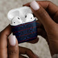 Lesotho Seanamarena - Motlatsi AirPods Case Basotho Traditional Blanket Style - Blue