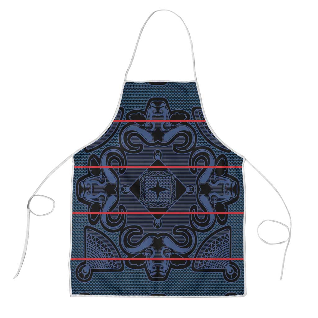 Lesotho Seanamarena - Motlatsi Apron Basotho Traditional Blanket Style - Blue
