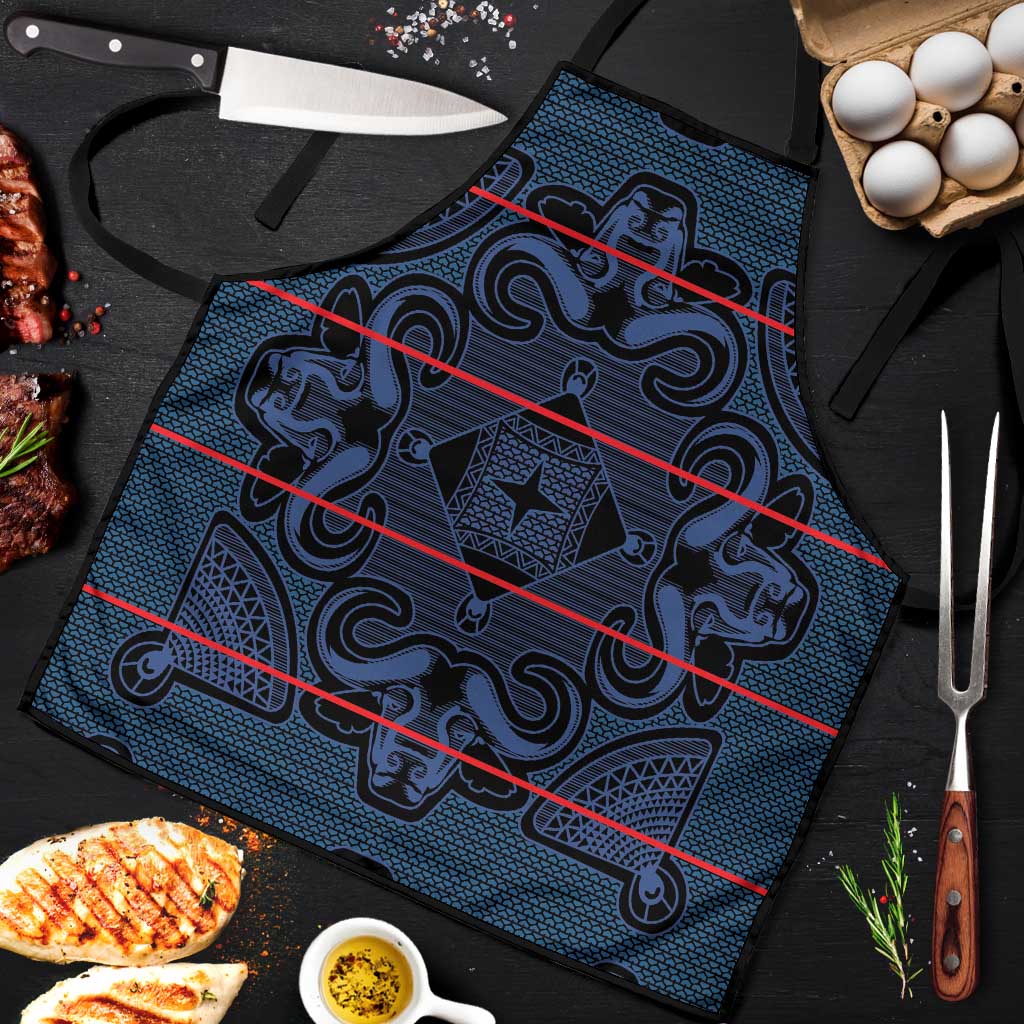 Lesotho Seanamarena - Motlatsi Apron Basotho Traditional Blanket Style - Blue
