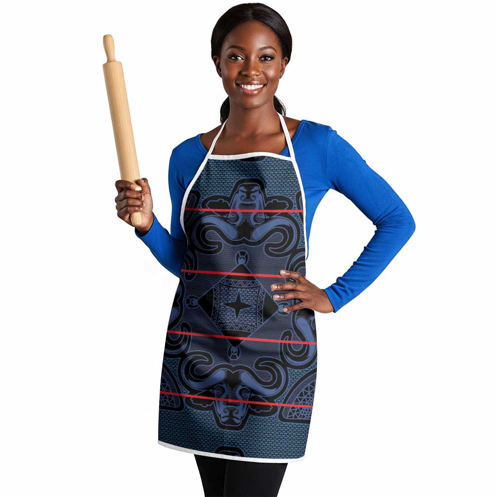 Lesotho Seanamarena - Motlatsi Apron Basotho Traditional Blanket Style - Blue