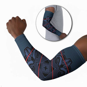 Lesotho Seanamarena - Motlatsi Arm Sleeves Basotho Traditional Blanket Style - Blue