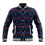 Basotho Blanket Baseball Jacket Lesotho Motlatsi Seanamarena Heritage - Blue - African Pride
