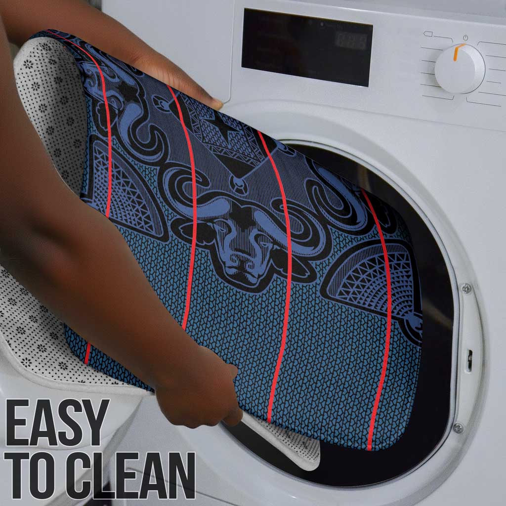 Lesotho Seanamarena - Motlatsi Bathroom Set Basotho Traditional Blanket Style - Blue