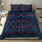 Basotho Blanket Bedding Set Lesotho Motlatsi Seanamarena Heritage - Blue - African Pride