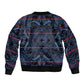 Basotho Blanket Bomber Jacket Lesotho Motlatsi Seanamarena Heritage - Blue - African Pride