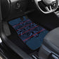 Basotho Blanket Car Mats Lesotho Motlatsi Seanamarena Heritage - Blue - African Pride