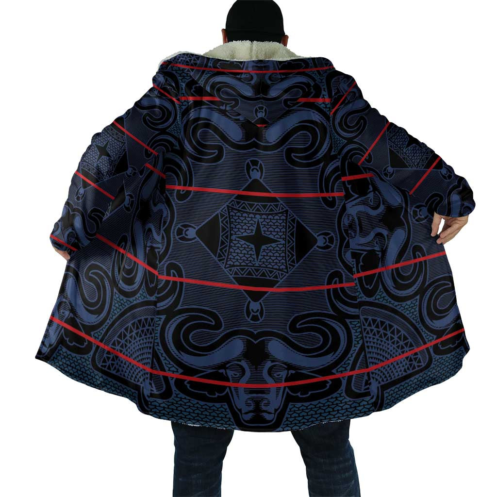 Lesotho Seanamarena - Motlatsi Cloak Basotho Traditional Blanket Style - Blue
