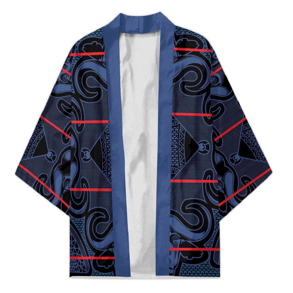 Lesotho Seanamarena - Motlatsi Kimono Basotho Traditional Blanket Style - Blue