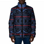 Lesotho Seanamarena - Motlatsi Padded Jacket Basotho Traditional Blanket Style - Blue