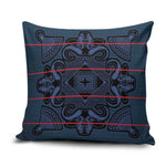 Lesotho Seanamarena - Motlatsi Pillow Cover Basotho Traditional Blanket Style - Blue