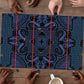Lesotho Seanamarena - Motlatsi Puzzle Basotho Traditional Blanket Style - Blue
