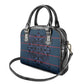 Basotho Blanket Shoulder Handbag Lesotho Motlatsi Seanamarena Heritage - Blue - African Pride