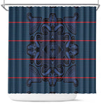 Basotho Blanket Shower Curtain Lesotho Motlatsi Seanamarena Heritage - Blue - African Pride