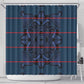 Basotho Blanket Shower Curtain Lesotho Motlatsi Seanamarena Heritage - Blue - African Pride