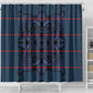Basotho Blanket Shower Curtain Lesotho Motlatsi Seanamarena Heritage - Blue - African Pride