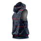 Basotho Blanket Sleeveless Hoodie Lesotho Motlatsi Seanamarena Heritage - Blue - African Pride