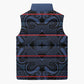 Lesotho Seanamarena - Motlatsi Sleeveless Puffer Jacket Basotho Traditional Blanket Style - Blue