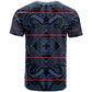 Basotho Blanket T shirt Lesotho Motlatsi Seanamarena Heritage - Blue - African Pride