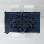 Basotho Blanket Tablecloth Lesotho Motlatsi Seanamarena Heritage - Blue - African Pride