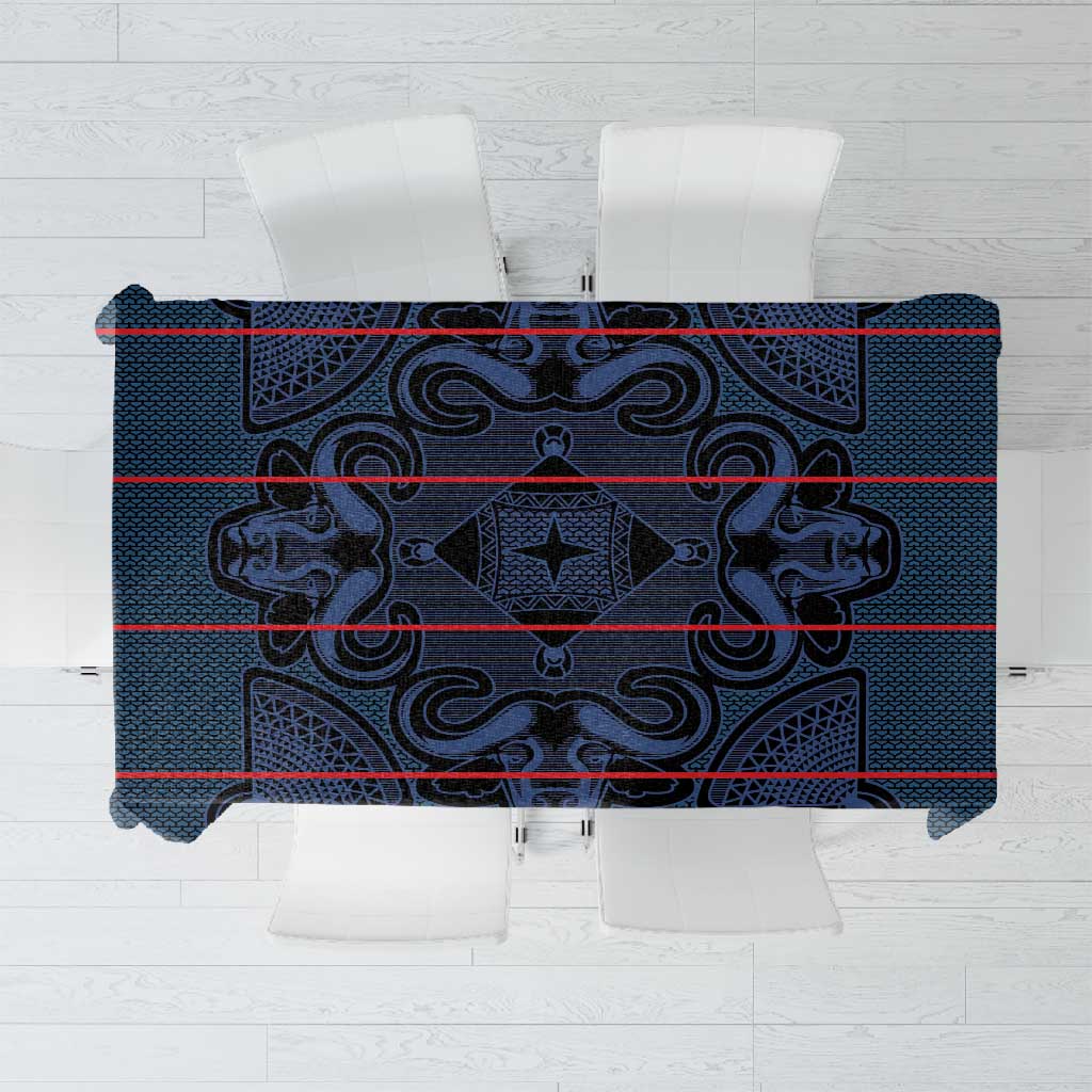 Basotho Blanket Tablecloth Lesotho Motlatsi Seanamarena Heritage - Blue - African Pride
