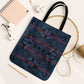 Lesotho Seanamarena - Motlatsi Tote Bag Basotho Traditional Blanket Style - Blue