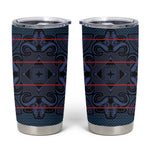 Basotho Blanket Tumbler Cup Lesotho Motlatsi Seanamarena Heritage - Blue - African Pride