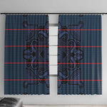 Basotho Blanket Window Curtain Lesotho Motlatsi Seanamarena Heritage - Blue - African Pride