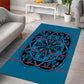 Basotho Blanket Area Rug Lesotho Kharetsa Seanamarena Heritage - Blue - African Pride