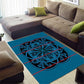 Basotho Blanket Area Rug Lesotho Kharetsa Seanamarena Heritage - Blue - African Pride