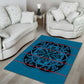 Basotho Blanket Area Rug Lesotho Kharetsa Seanamarena Heritage - Blue - African Pride