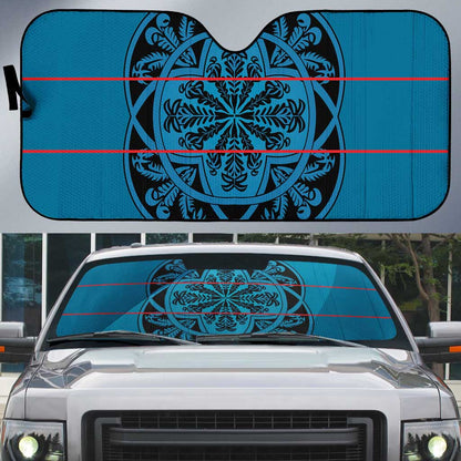 Lesotho Seanamarena - Kharetsa Auto Sun Shade Basotho Traditional Blanket Style