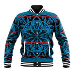 Basotho Blanket Baseball Jacket Lesotho Kharetsa Seanamarena Heritage - Blue - African Pride