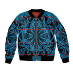 Basotho Blanket Bomber Jacket Lesotho Kharetsa Seanamarena Heritage - Blue - African Pride