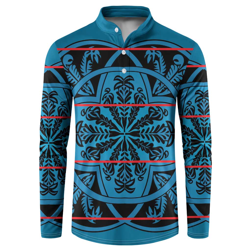 Lesotho Seanamarena - Kharetsa Button Sweatshirt Basotho Traditional Blanket Style