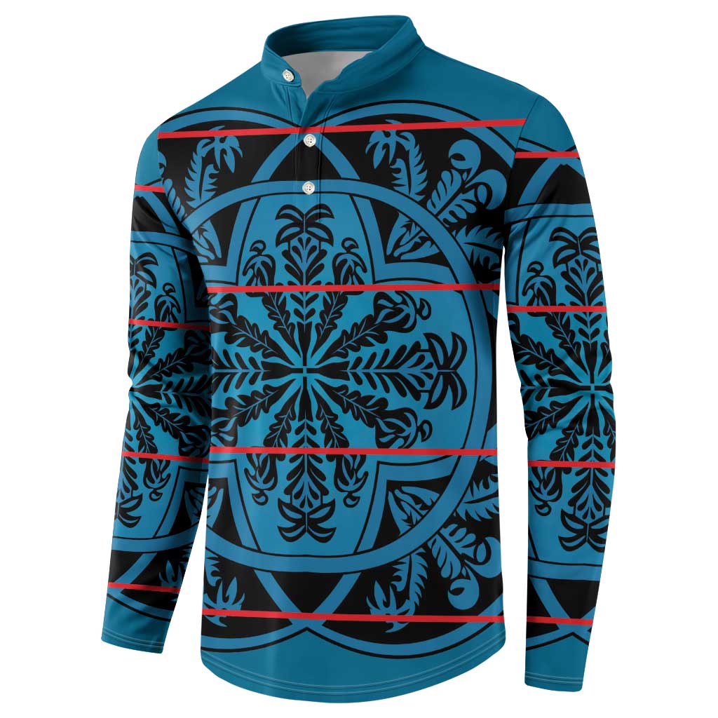 Lesotho Seanamarena - Kharetsa Button Sweatshirt Basotho Traditional Blanket Style