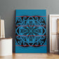 Basotho Blanket Canvas Wall Art Lesotho Kharetsa Seanamarena Heritage - Blue - African Pride