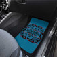Basotho Blanket Car Mats Lesotho Kharetsa Seanamarena Heritage - Blue - African Pride