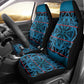 Basotho Blanket Car Seat Cover Lesotho Kharetsa Seanamarena Heritage - Blue - African Pride