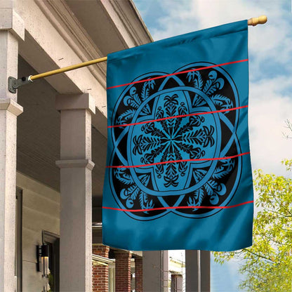 Basotho Blanket Garden Flag Lesotho Kharetsa Seanamarena Heritage - Blue - African Pride